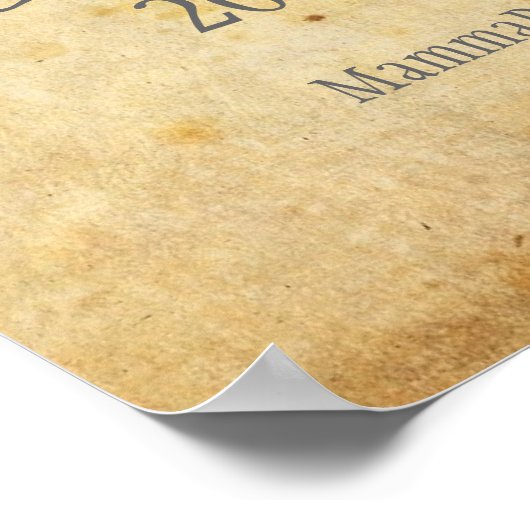 Poster Étiquette Chardonnay (Coin)