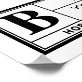 Poster Étiquette d'avertissement Joe Biden (Coin)