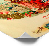 Poster Étiquette de boîte à cigares vintage (Coin)