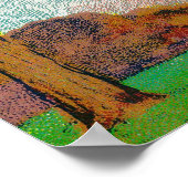 Poster Étiquette de café Butter NutOmaha, NE (Coin)