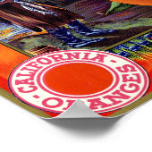Poster Étiquette de caisse de la marque Yokohl Orange Sch (Coin)