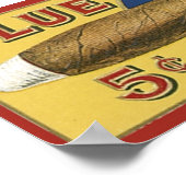 Poster Étiquette de cigare Blue Spot (Coin)