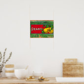 Poster Étiquette de fréquence Stock (Cuisine)