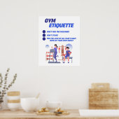 Poster Étiquette de gymnase (Cuisine)