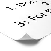 Poster Étiquette de gymnase (Coin)