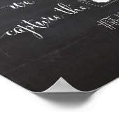 Poster Étiquette de hashage du Mariage de la calque et de (Coin)