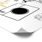 Poster Étiquette de hashage du Mariage de la calque et de (Coin)