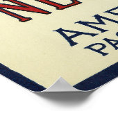 Poster Étiquette de la marque de chêne Cranberry (Coin)