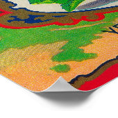 Poster Étiquette de la pêche de mission (Coin)