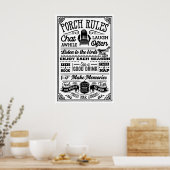 Poster Étiquette de la véranda : Les règles non écrites d (Cuisine)