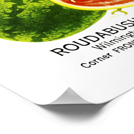 Poster Étiquette de paquets de graines de pastèque (Coin)