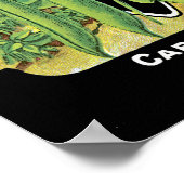 Poster Étiquette de paquets de semences de haricots Bush (Coin)