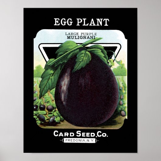 Poster Étiquette de paquets de semences de plantes (Devant)