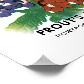 Poster Étiquette de paquets de semences Verbena (Coin)