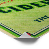 Poster Étiquette de vinaigre de cidre de Peterson (Coin)