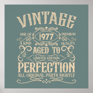 Poster Étiquette de whisky personnalisée vintage pour ann