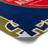 Poster Étiquette du cadran de poire du mont Adams Yakima, (Coin)