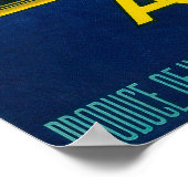 Poster Étiquette du taux de pomme du parc national Hood R (Coin)