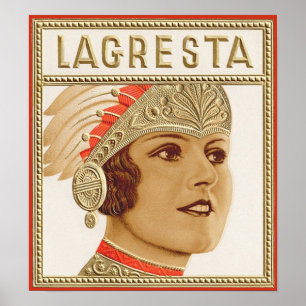 Poster Étiquette Lagresta Cigar