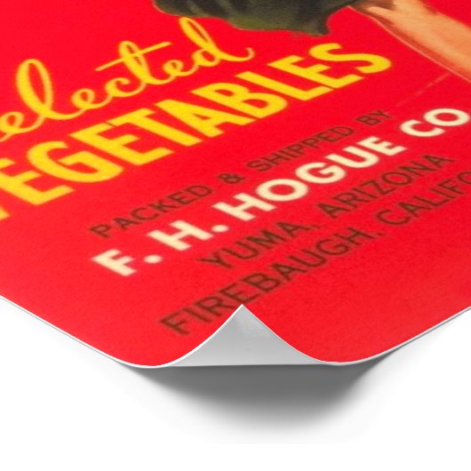 Poster étiquette "ON RUSH" (Coin)