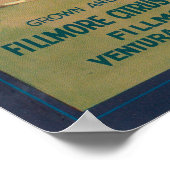 Poster Étiquette orange SespeFillmore, CA (Coin)