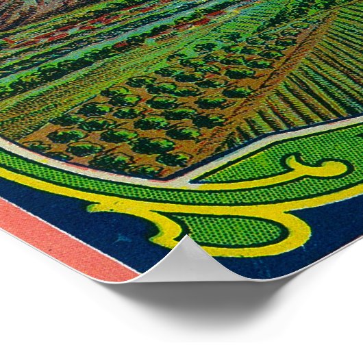 Poster Étiquette Palisade Peach (Coin)