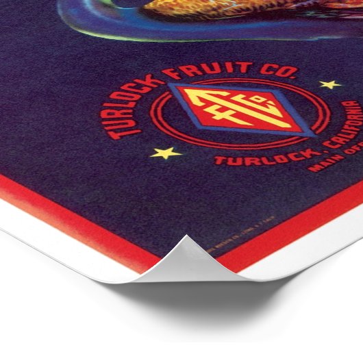 Poster Étiquette Peacock Melons (Coin)