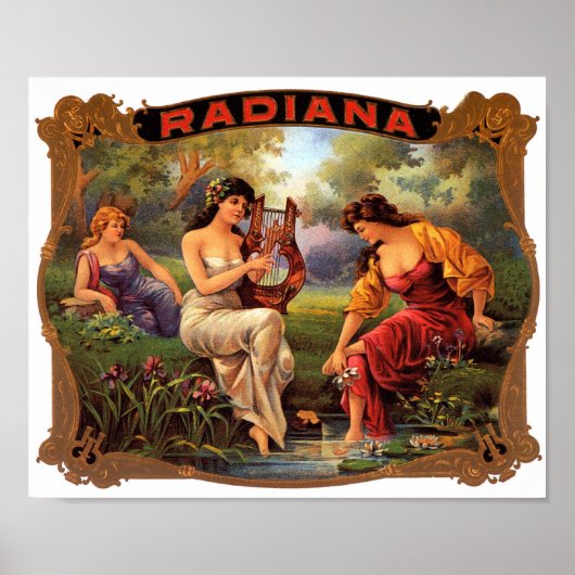 Poster Étiquette Radiana Cigar (Devant)