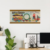 Poster Étiquette Saumon de marques de cycle (Bureau à domicile)