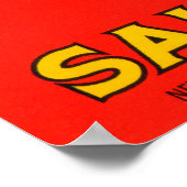 Poster Étiquette Saumon Figaro (Coin)