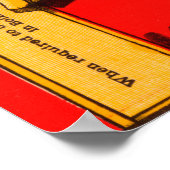 Poster Étiquette Saumon Lowe Inlet (Coin)