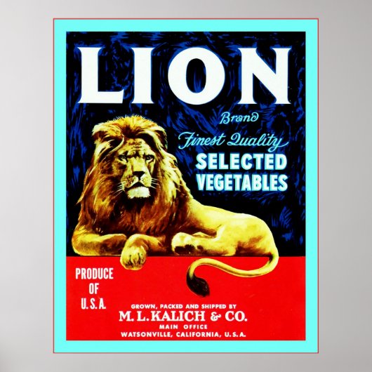 Poster Étiquette vintage de cadence végétale (Devant)