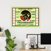 Poster Étiquette vintage Fruit (Bureau à domicile)