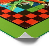 Poster Étiquette vintage Fruit (Coin)