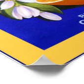 Poster Étiquette vintage Fruit (Coin)