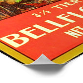 Poster Étiquette vintage Fruit (Coin)