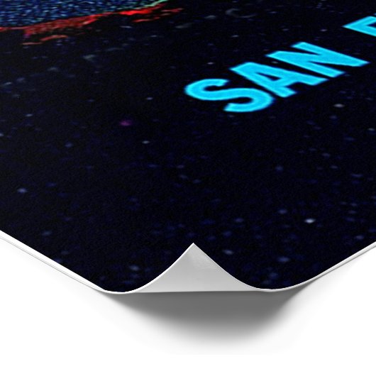 Poster Étiquette vintage Fruit (Coin)