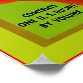 Poster Étiquette vintage Fruit (Coin)