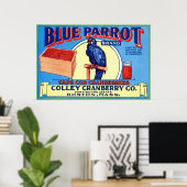 Poster Étiquette vintage Fruit (Bureau à domicile)