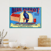 Poster Étiquette vintage Fruit (Cuisine)