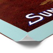 Poster Étiquette vintage Fruit (Coin)