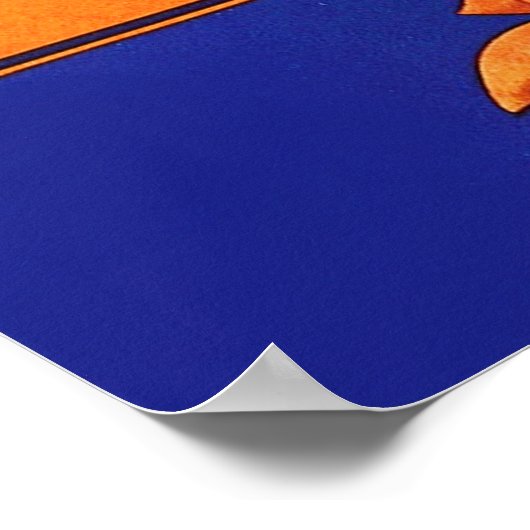 Poster Étiquette vintage Fruit (Coin)