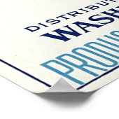 Poster Étiquette vintage Fruit (Coin)