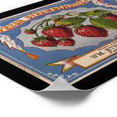 Poster Étiquette Vintage KRW Fruit Crate (Coin)