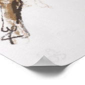 Poster Étirement de la jambe (Coin)
