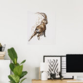 Poster Étirement de la jambe (Bureau à domicile)