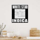 POSTER ÉTOILE BLANCHE INDICA (Cuisine)