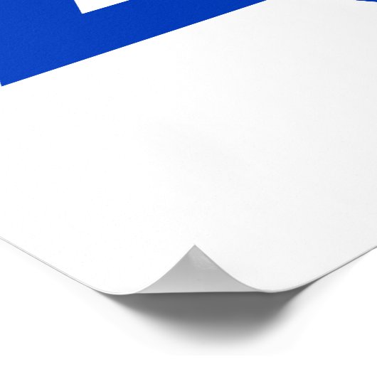 Poster Étoile bleue de David (Coin)