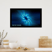 Poster Étoile bleue sculptée (Cuisine)