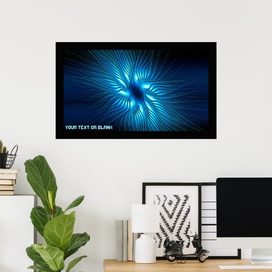 Poster Étoile bleue sculptée (Bureau à domicile)